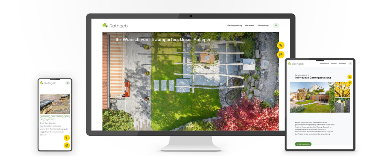 Rathgeb Garten: Kunde Webdesign
